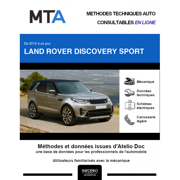 MTA Land rover Discovery sport BREAK 5 portes de 06/2019 à ce jour