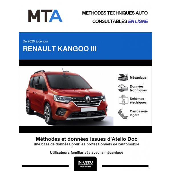 MTA Renault Kangoo III BREAK 5 portes de 06/2021 à ce jour