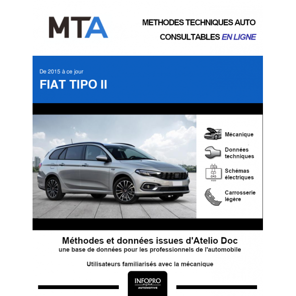 MTA Fiat Tipo II BREAK 5 portes de 12/2020 à ce jour
