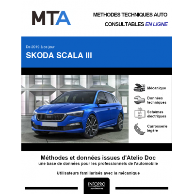 MTA Skoda Scala III HAYON 5 portes de 01/2019 à ce jour