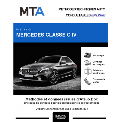 MTA Mercedes Classe c IV BERLINE 4 portes de 07/2018 à ce jour