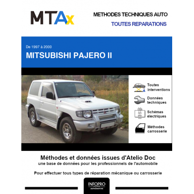 MTA Expert Mitsubishi Pajero II BREAK 3 portes de 08/1997 à 07/2000