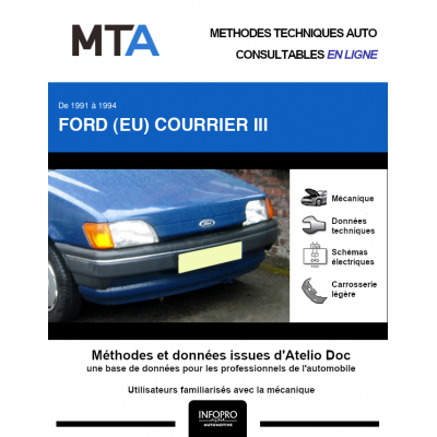 MTA Ford (eu) Courrier III BREAK 3 portes de 09/1991 à 01/1994