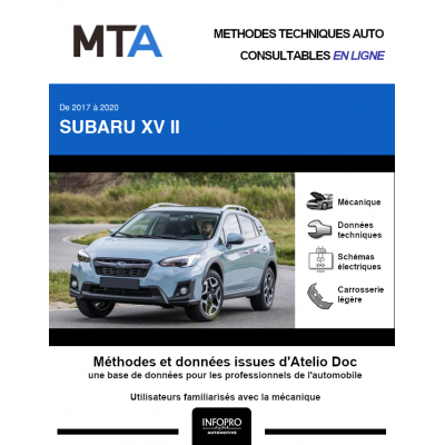 MTA Subaru Xv II BREAK 5 portes de 09/2017 à ce jour