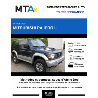 MTA Expert Mitsubishi Pajero II BREAK 3 portes de 07/1991 à 08/1997