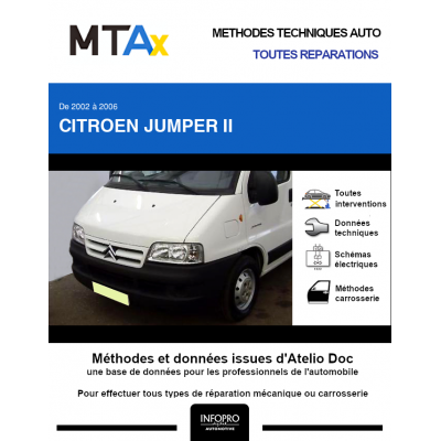 MTA Expert Citroen Jumper II PLATEAU 2 portes de 02/2002 à 06/2006