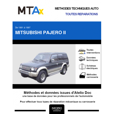 MTA Expert Mitsubishi Pajero II BREAK 5 portes de 07/1991 à 08/1997