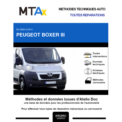 MTA Expert Peugeot Boxer III BENNE 2 portes de 06/2006 à 06/2015
