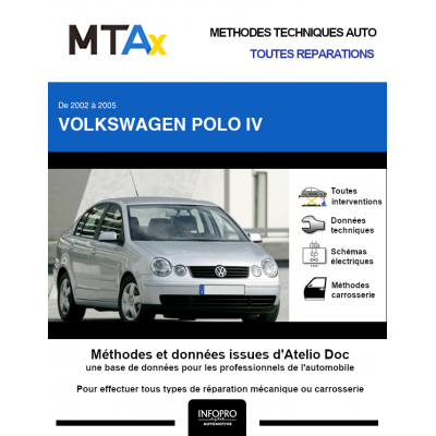 MTA Expert Volkswagen Polo IV BERLINE 4 portes de 01/2002 à 05/2005
