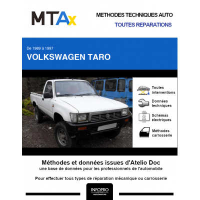 MTA Expert Volkswagen Taro PICKUP 2 portes de 12/1992 à 03/1997