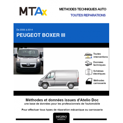MTA Expert Peugeot Boxer III FOURGON 4 portes de 06/2006 à 06/2015