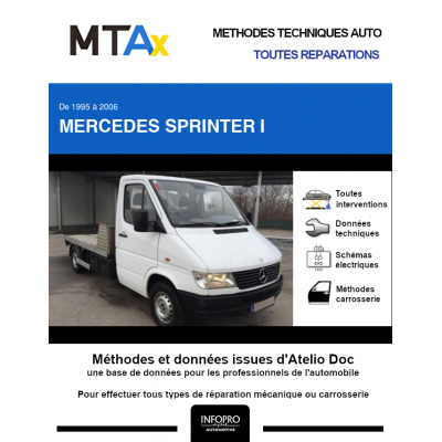 MTA Expert Mercedes Sprinter I PLATEAU 2 portes de 06/1998 à 03/2000