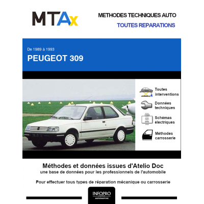 MTA Expert Peugeot 309 HAYON 3 portes de 07/1989 à 12/1993