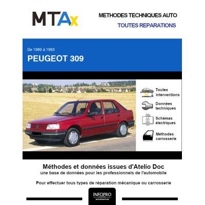 MTA Expert Peugeot 309 HAYON 5 portes de 07/1989 à 12/1993
