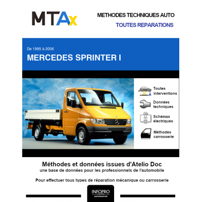 MTA Expert Mercedes Sprinter I CHASSIS CABINE 2 portes de 05/1995 à 03/2000