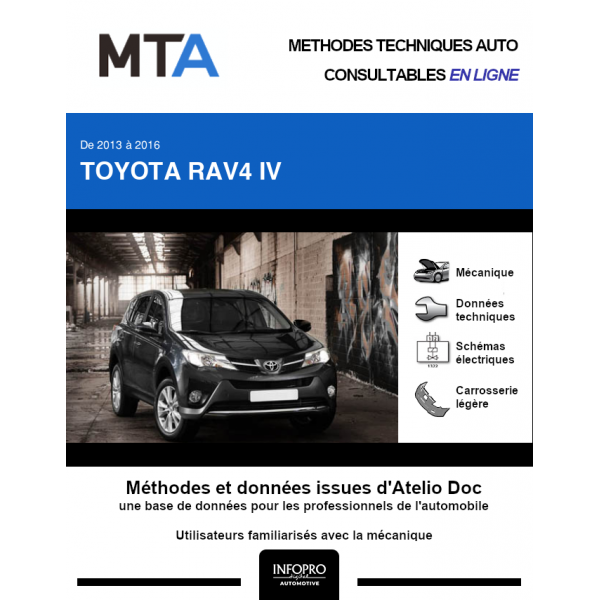 MTA Toyota Rav4 IV BREAK 5 portes de 01/2013 à 03/2016