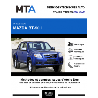 MTA Mazda Bt-50 I PICKUP DBL.CAB. 4 portes de 10/2008 à 01/2012