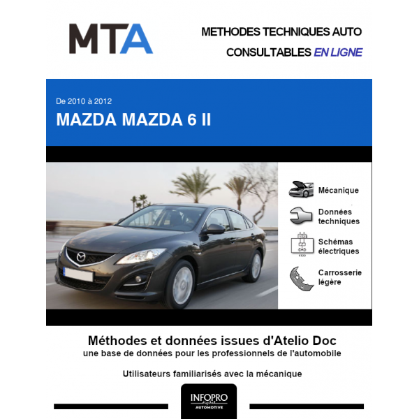 MTA Mazda Mazda 6 II HAYON 5 portes de 03/2010 à 12/2012