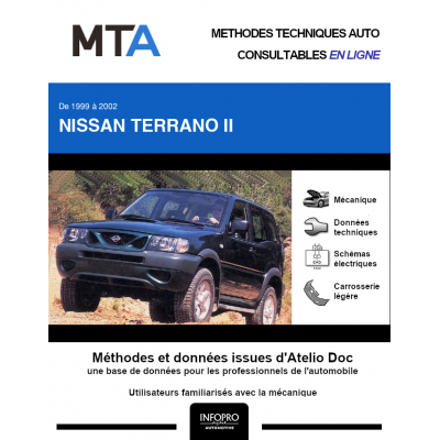 MTA Nissan Terrano II BREAK 3 portes de 12/1999 à 03/2002