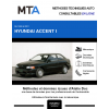 MTA Hyundai Accent I HAYON 3 portes de 11/1999 à 09/2001