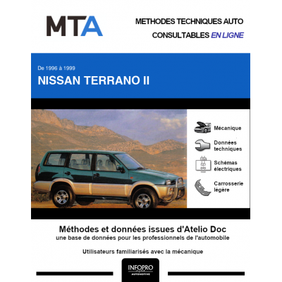 MTA Nissan Terrano II BREAK 5 portes de 07/1996 à 12/1999