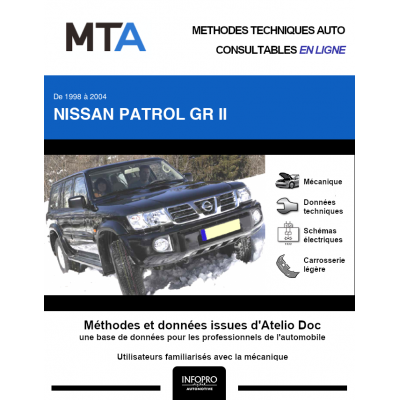 MTA Nissan Patrol gr II BREAK 5 portes de 04/1998 à 09/2004