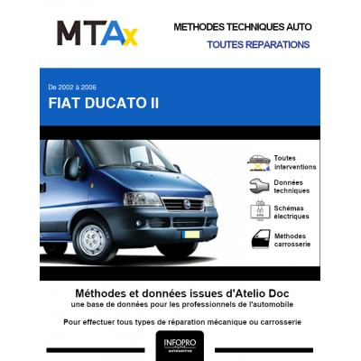 MTA Expert Fiat Ducato II CHASSIS DOUBLE CABINE 4 portes de 03/2002 à 06/2006
