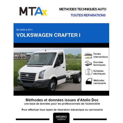 MTA Expert Volkswagen Crafter I CHASSIS CABINE 2 portes de 06/2006 à 05/2011