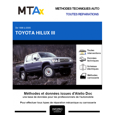 MTA Expert Toyota Hilux III PICKUP DBL.CAB. 4 portes de 03/1998 à 02/2002