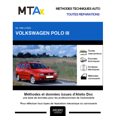MTA Expert Volkswagen Polo III BREAK 5 portes de 12/1996 à 08/2001