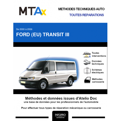 MTA Expert Ford (eu) Transit III COMBI 4 portes de 07/2001 à 09/2006