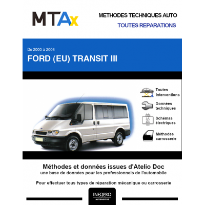 MTA Expert Ford (eu) Transit III COMBI 5 portes de 07/2001 à 09/2006