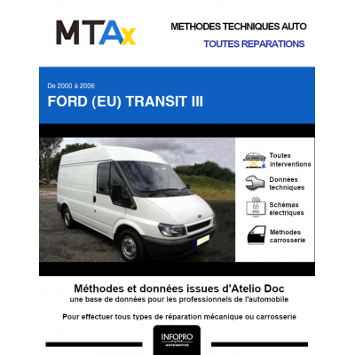 MTA Expert Ford (eu) Transit III FOURGON 4 portes de 08/2000 à 09/2006