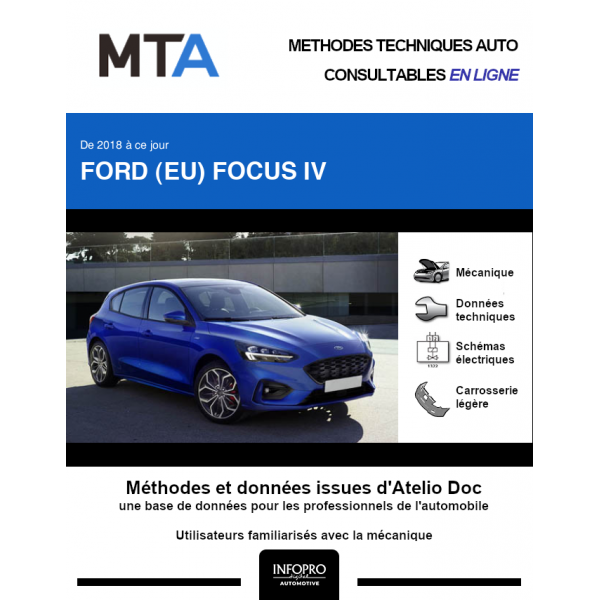 MTA Ford (eu) Focus IV HAYON 5 portes de 06/2018 à ce jour