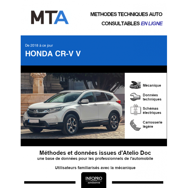 MTA Honda Cr-v V BREAK 5 portes de 07/2018 à ce jour