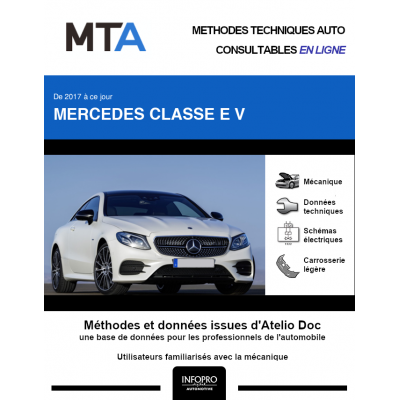 MTA Mercedes Classe e V COUPE 2 portes de 02/2017 à ce jour