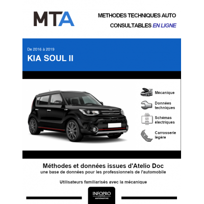 MTA Kia Soul II HAYON 5 portes de 10/2016 à ce jour