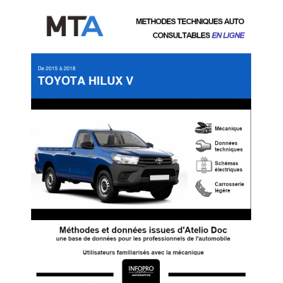 MTA Toyota Hilux V PICKUP 2 portes de 12/2015 à ce jour