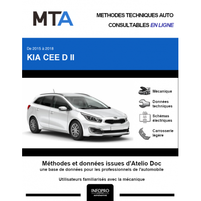 MTA Kia Cee d II BREAK 5 portes de 06/2015 à ce jour