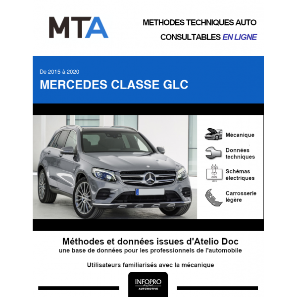 MTA Mercedes Classe glc I BREAK 5 portes de 06/2015 à ce jour