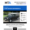 MTA Land rover Defender III CHASSIS DOUBLE CABINE 4 portes de 10/2002 à 09/2003