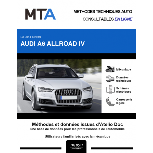MTA Audi A6 allroad IV BREAK 5 portes de 11/2014 à ce jour