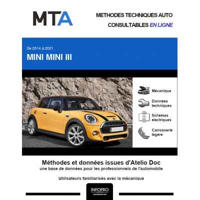 MTA Mini Mini III HAYON 3 portes de 01/2014 à 12/2021