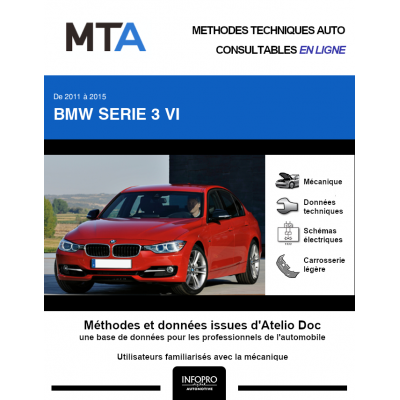 MTA Bmw Serie 3 VI BERLINE 4 portes de 11/2011 à 09/2015