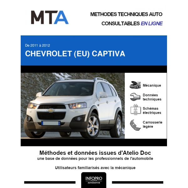 MTA Chevrolet (eu) Captiva BREAK 5 portes de 03/2011 à 12/2012