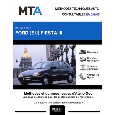 MTA Ford (eu) Fiesta III HAYON 5 portes de 03/1989 à 01/1994