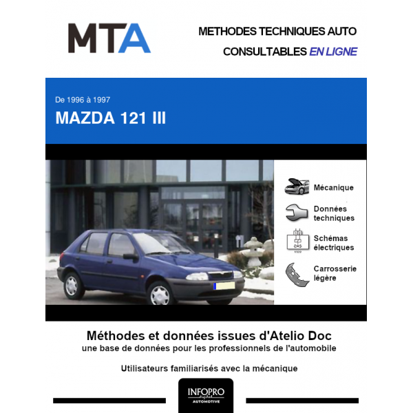 MTA Mazda 121 III HAYON 5 portes de 03/1996 à 06/1997