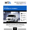 MTA Hyundai H1 starex I FOURGON 4 portes de 01/2007 à 09/2008
