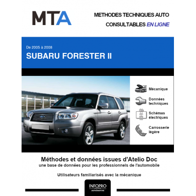 MTA Subaru Forester II BREAK 5 portes de 09/2005 à 04/2008