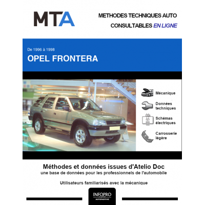 MTA Opel Frontera BREAK 5 portes de 07/1996 à 10/1998